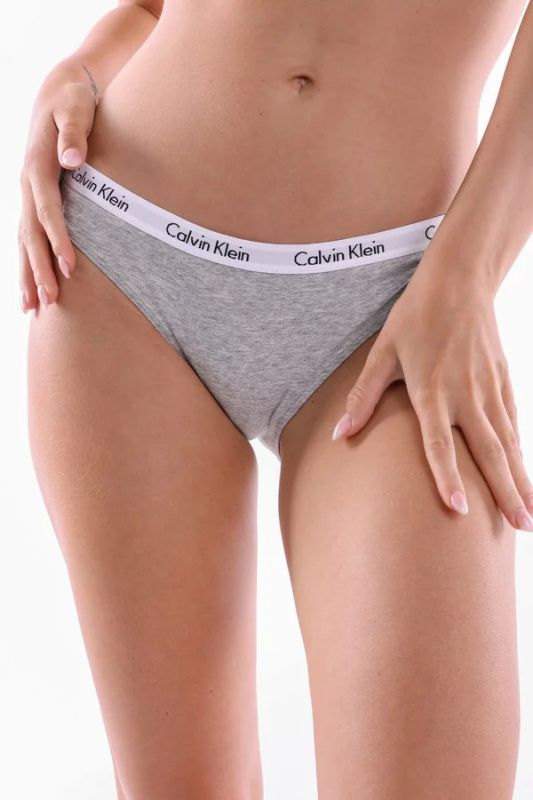 Dámské kalhotky D1618E-020 šedá - Calvin Klein šedá S