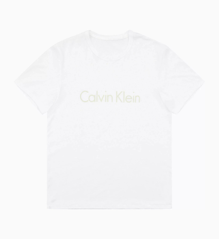 Dámské tričko QS6105E-WPZ bílá - Calvin Klein bílá M