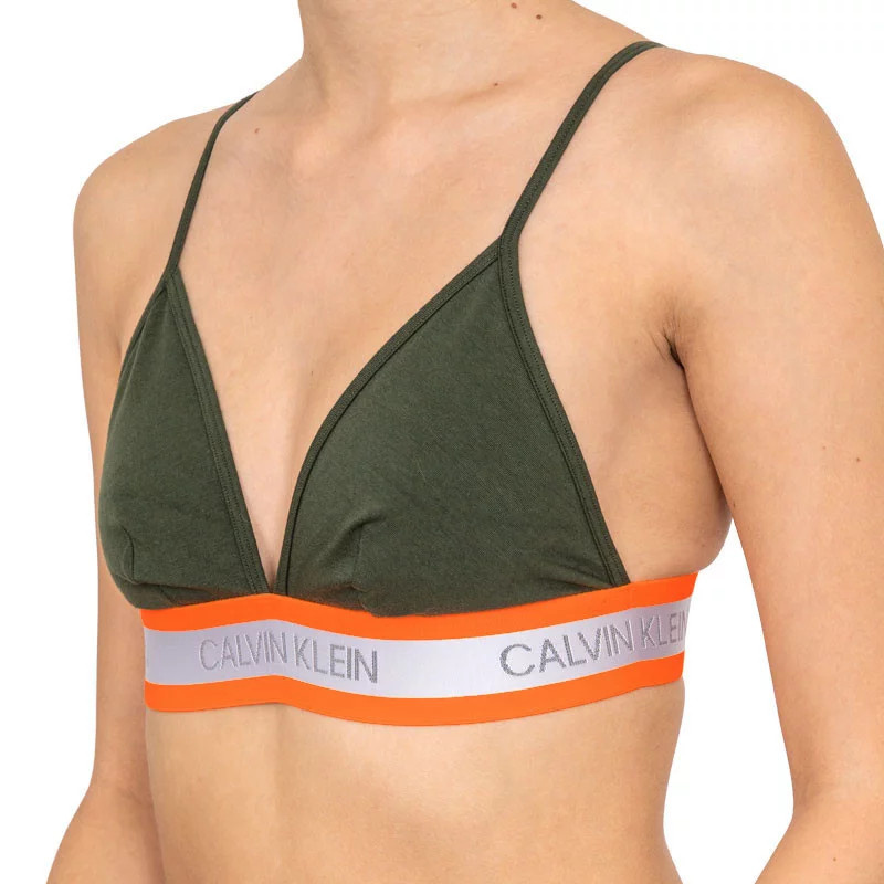 Podprsenka bez kostic QF5669E-FDX khaki - Calvin Klein khaki S