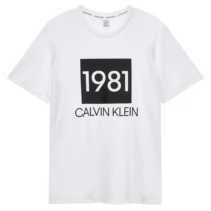 Dámské Tričko s krátkým rukávem QS6343E-100 - Calvin Klein L