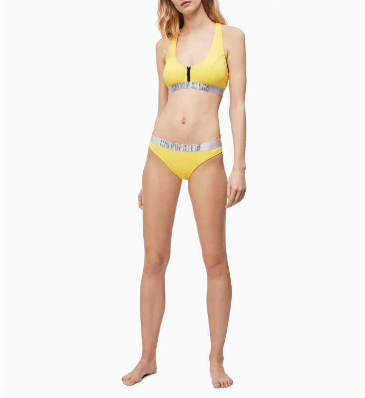 Vrchní díl plavek KW0KW00814-ZP0 žlutá - Calvin Klein S Žlutá