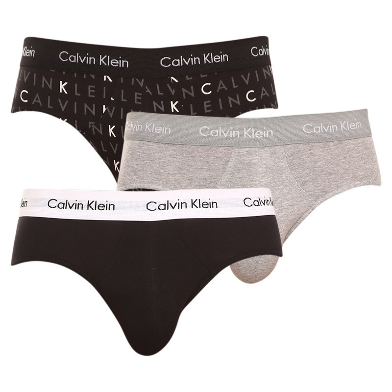 3PACK pánské slipy Calvin Klein vícebarevné (U2661G-YKS) XL
