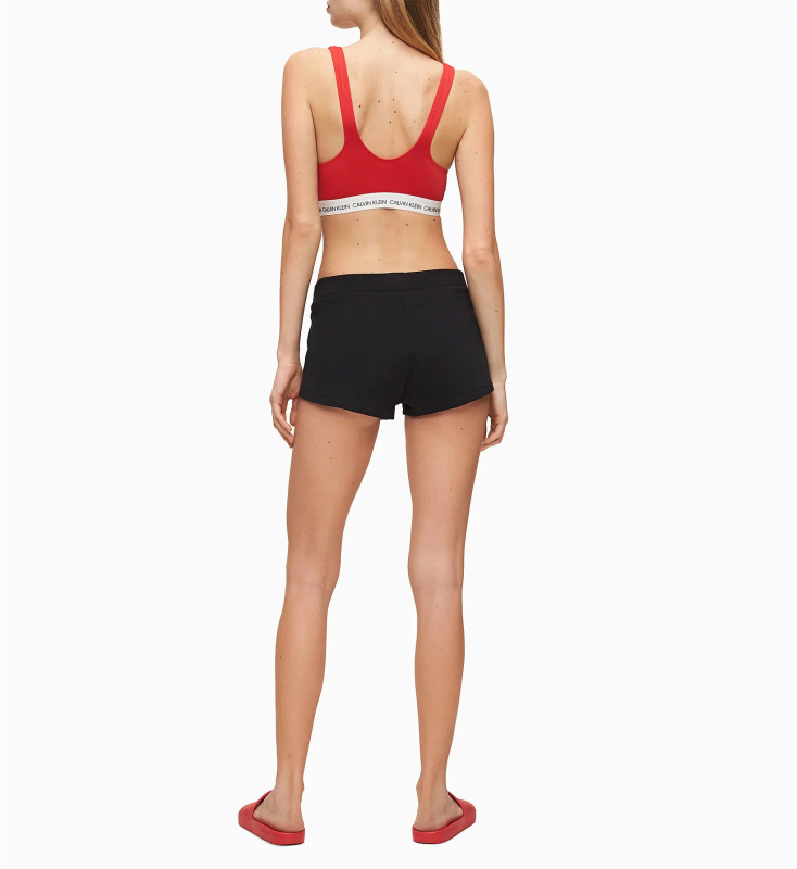 Dámské šortky KW0KW01004-BEH černá - Calvin Klein černá S