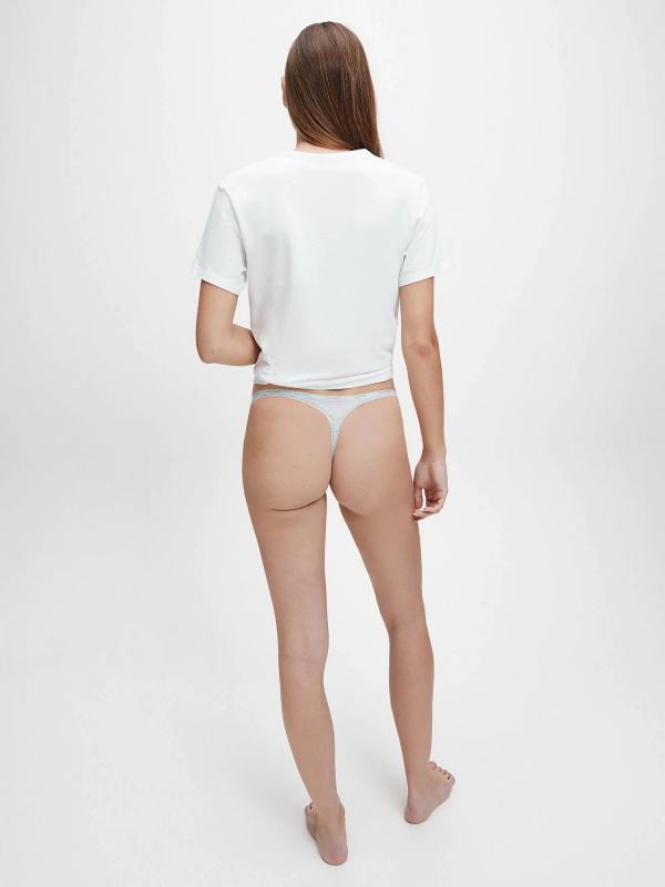 Tanga D3445E-8ZW modrá - Calvin Klein XS Modrá