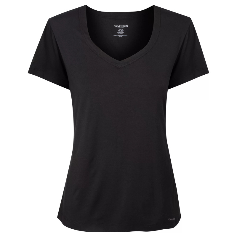 Dámské Tričko s krátkým rukávem QS6486E-001 - Calvin Klein XS