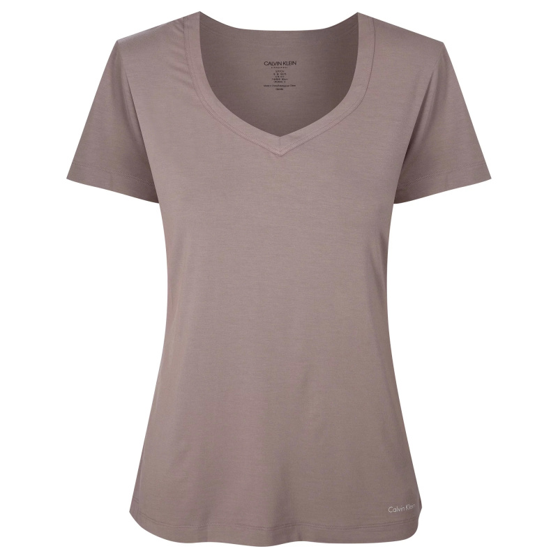 Dámské Tričko s krátkým rukávem QS6486E-DVB - Calvin Klein S