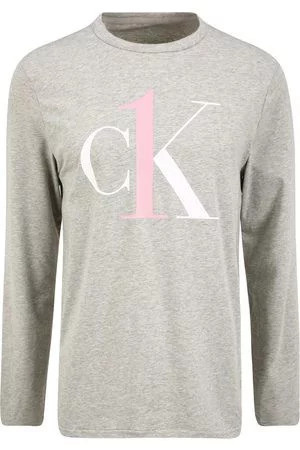 Pánské tričko NM2017E PGK šedá - Calvin Klein šedá M