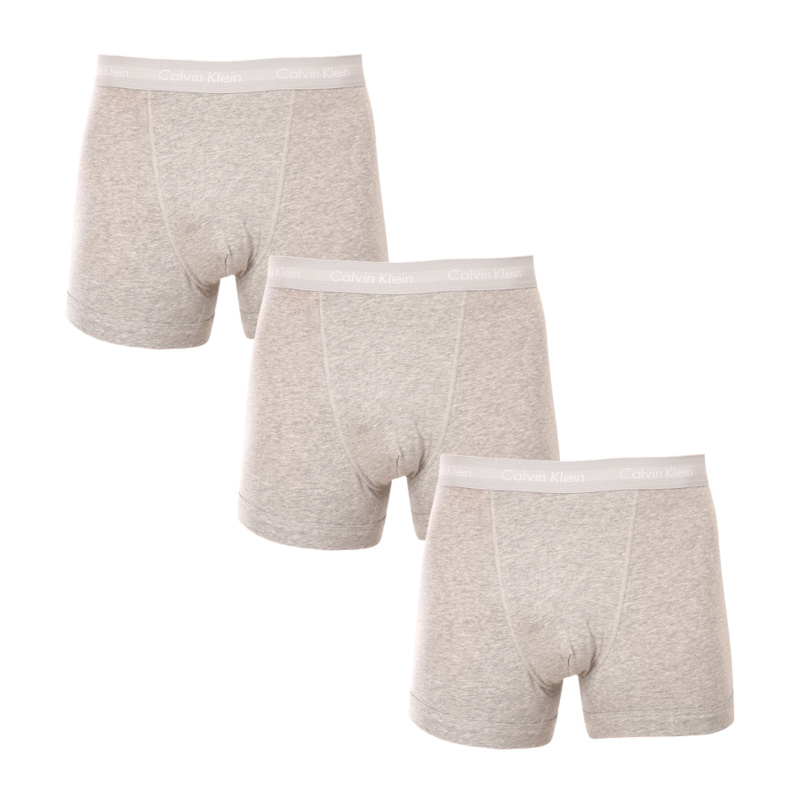 3PACK pánské boxerky Calvin Klein šedé (U2662G-080) XL, trenky / trenýrky
