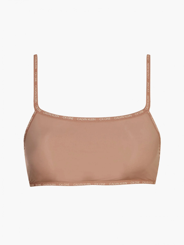Nevyztužená braletka 2pack QD3806E 7NS béžová - Calvin Klein béžová S
