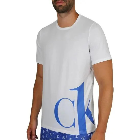 Pánské tričko NM1904E - C66 Královská modrá - Calvin Klein XL Královská modř