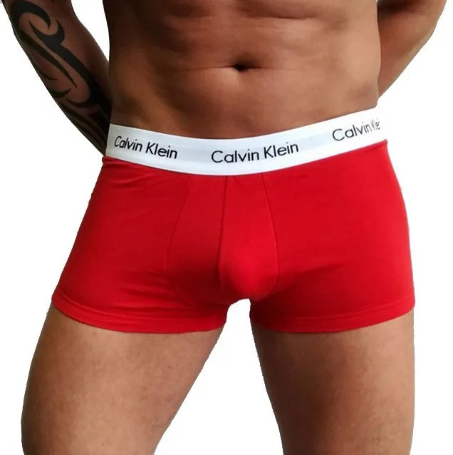 Pánské boxerky NB2518A-XKW - Calvin Klein S červená
