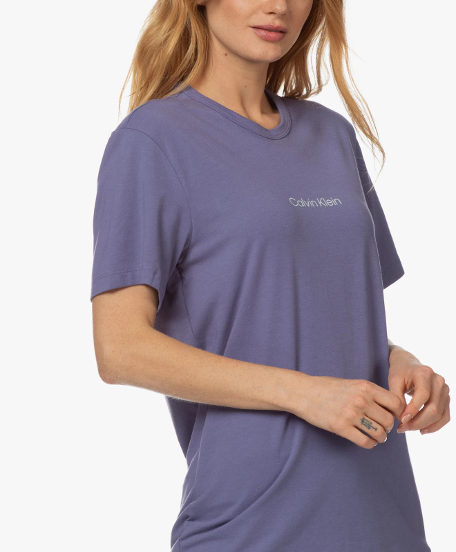 Dámské tričko Lounge QS6756E - VDD - Borůvková - Calvin Klein S borůvková