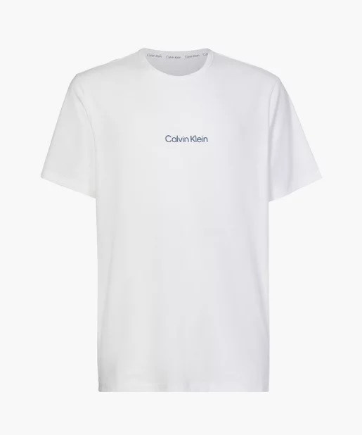 Pánské triko na spaní NM2170E 1O6 - bílá - Calvin Klein bílá L