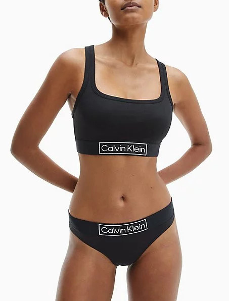 Sportovní bralette Heritage - QF6768E - UB1 - Černá - Calvin Klein XS černá