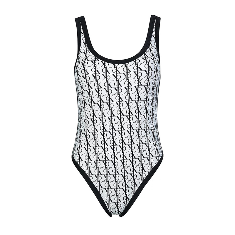 Dámské jednodílné plavky KW0KW01643-0K4 - Calvin Klein S