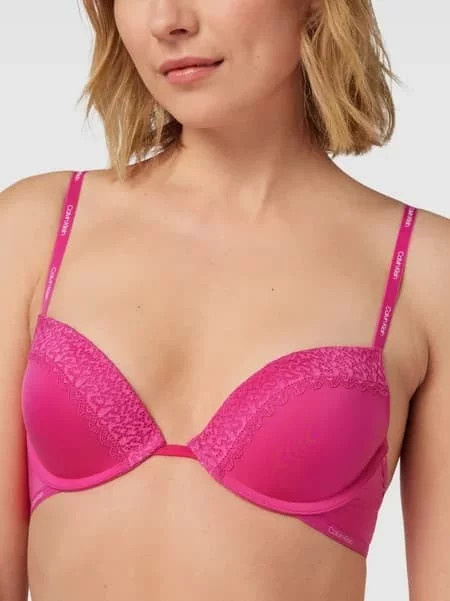 Podprsenka push-up QF5145E VHZ růžová  -  Calvin Klein růžová 75C