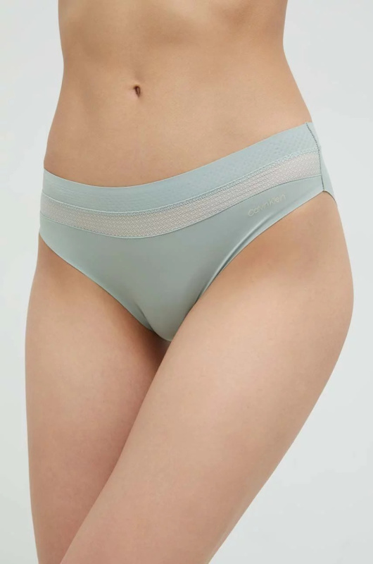 Dámské kalhotky QF6048E 5G0 mátová - Calvin Klein mátová S