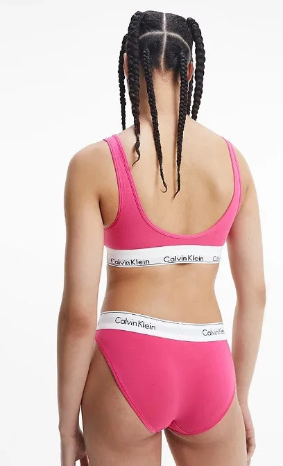 Dámská podprsenka QF5490E VHZ růžová - Calvin Klein růžová XL