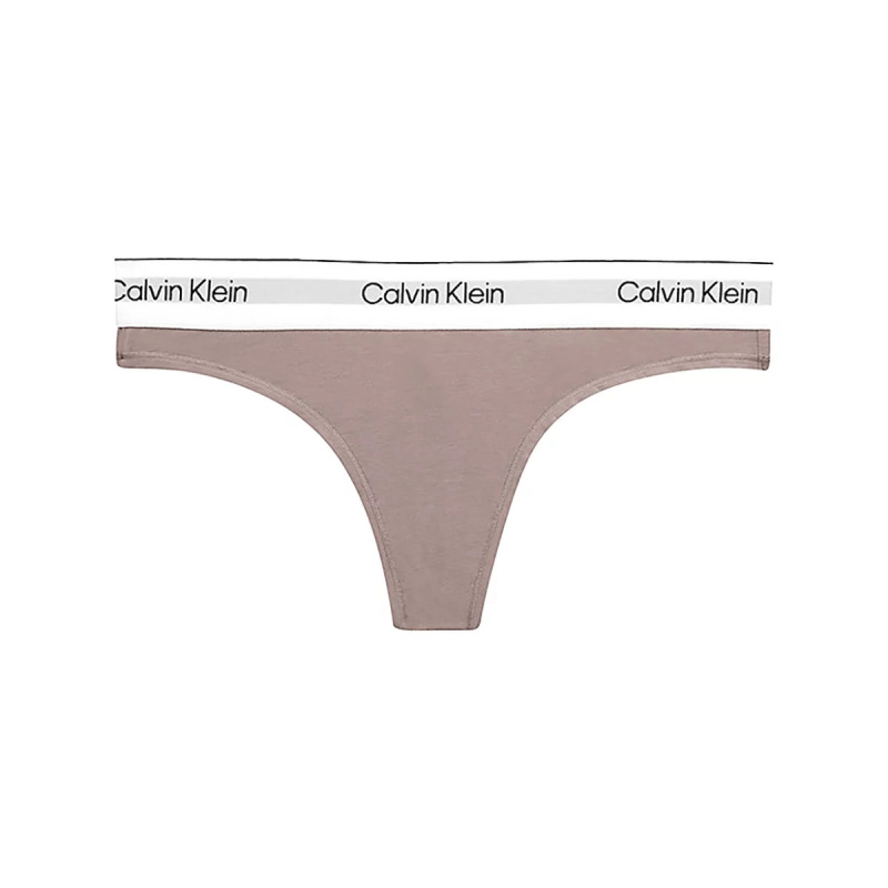 Dámská tanga Modern Cotton Nat QF7050E-5R4 - Calvin Klein L