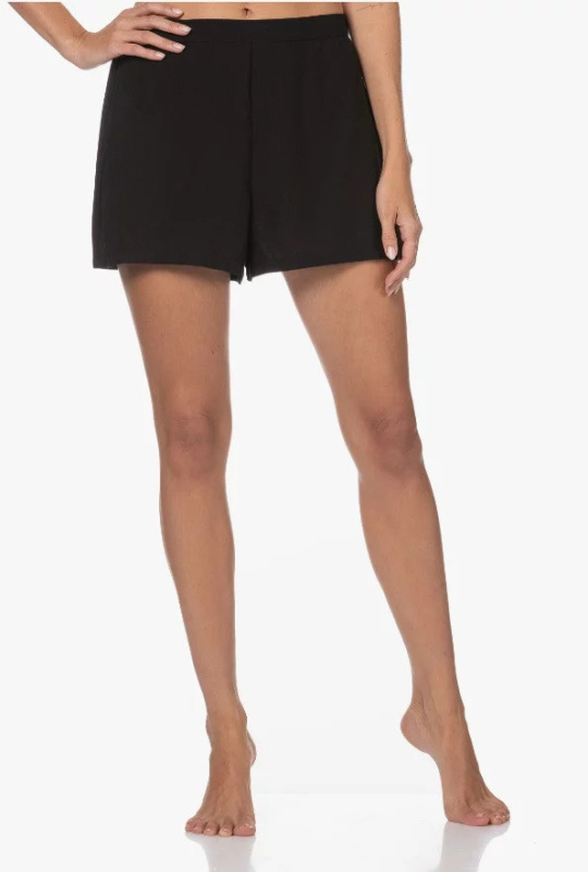 Dámské pyžamové kraťasy QS6851E UB1 černá - Calvin Klein černá XS