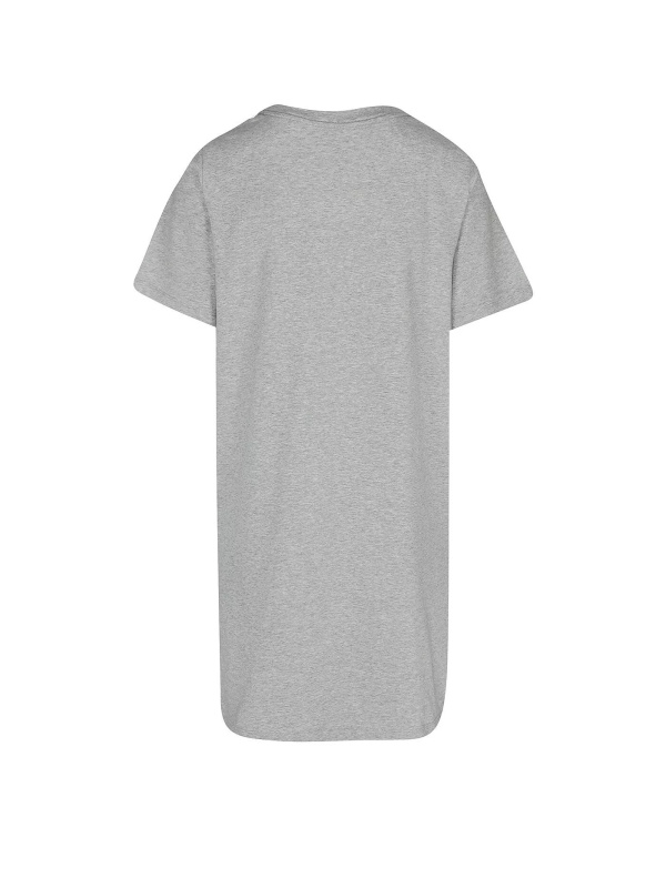 Dámská noční košile QS6896E P7A  šedá - Calvin Klein šedá S