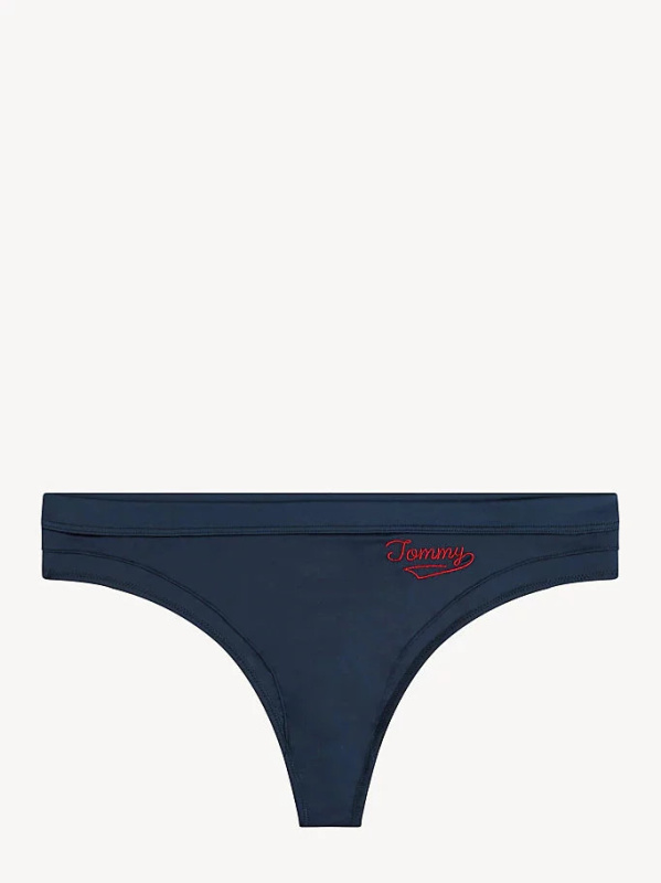 Tanga UW0UW01867-416 modrá - Tommy Hilfiger S tmavě modrá
