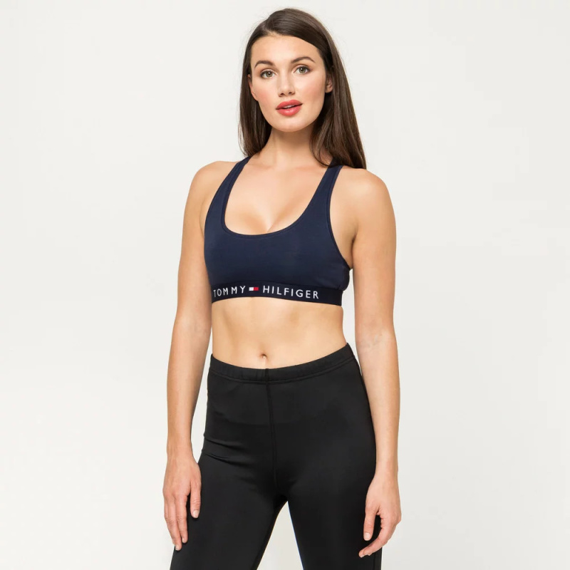 Podprsenka UW0UW02037 416 tm.modrá - Tommy Hilfiger tmavě modrá S