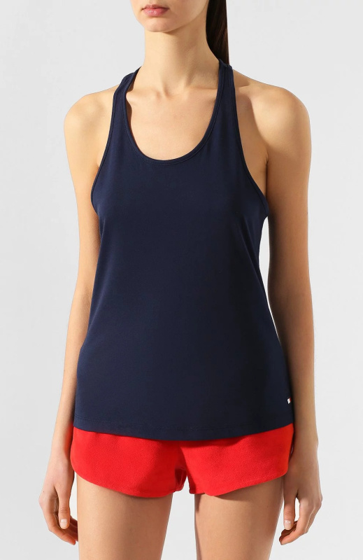 Dámské tílko UW0UW02154-CUN modrá - Tommy Hilfiger S Modrá
