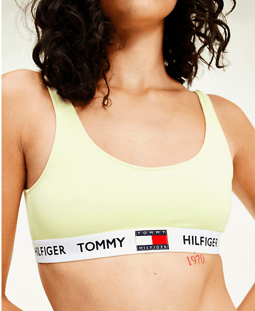 Dámská podprsenka Tommy Hilfiger žlutá (UW0UW02225 ZA6) S