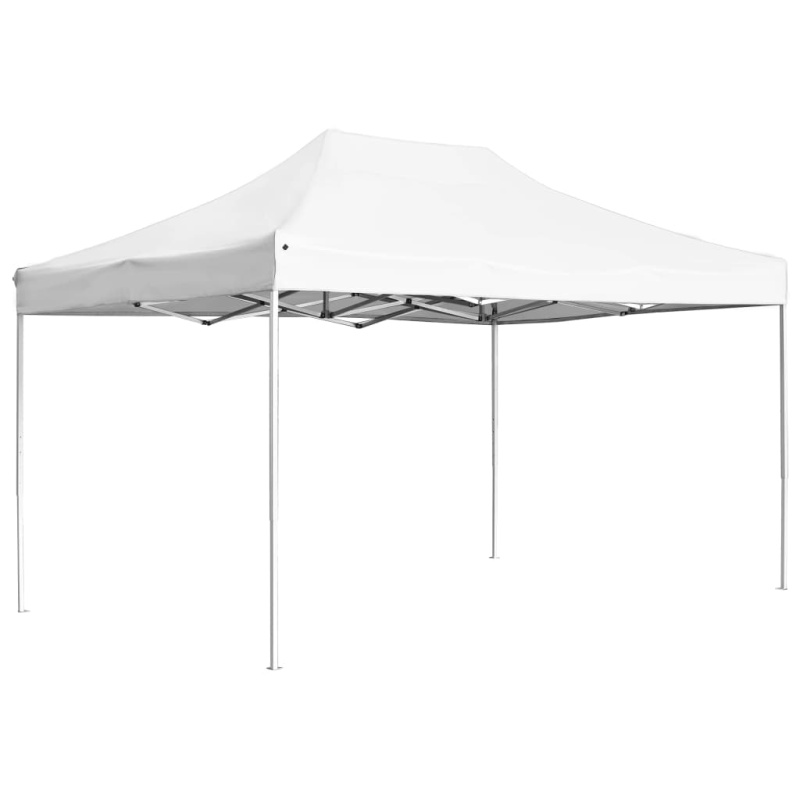 Profesionální Skládací Party Stan Hliník 4,5 X 3 M Bílý - vínová červená / 4.5 x 3 m