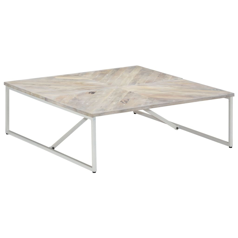 Konferenční Stolek 110 X 110 X 36 Cm Masivní Mangovníkové Dřevo - Hnědá