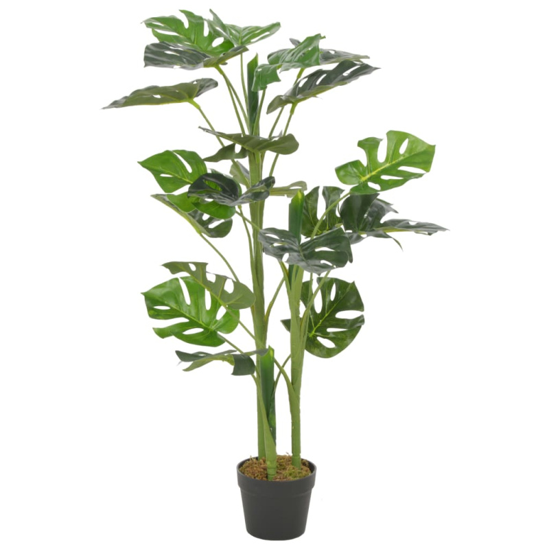 Umělá Rostlina Monstera S Květináčem Zelená 100 Cm