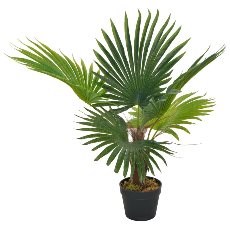 Umělá Rostlina Palma S Květináčem Zelená - 70 cm