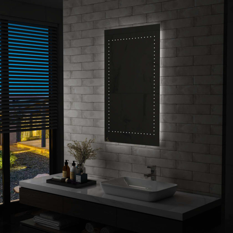 Koupelnové Nástěnné Zrcadlo S Led Osvětlením - 60 x 100 cm