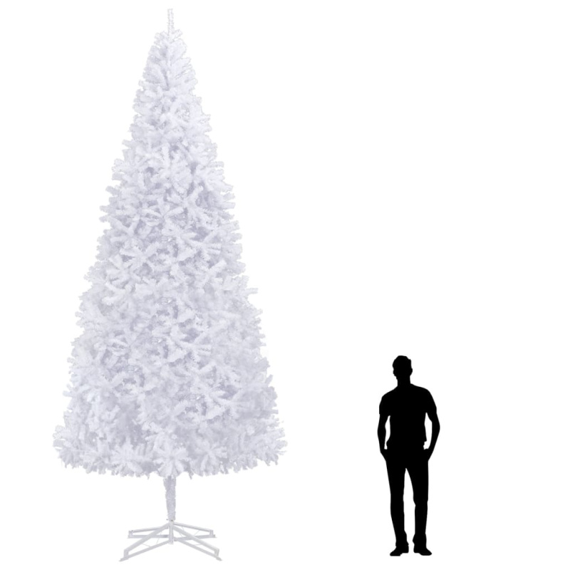 Umělý Vánoční Stromek 500 Cm Bílý - Zelená / 300 x 155 cm
