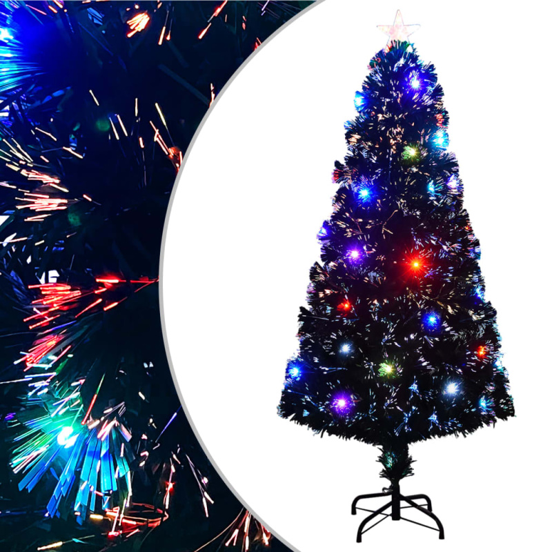 Vánoční Stromek Se Stojanem A Led 150 Cm Optické Vlákno - 240 x 102 cm