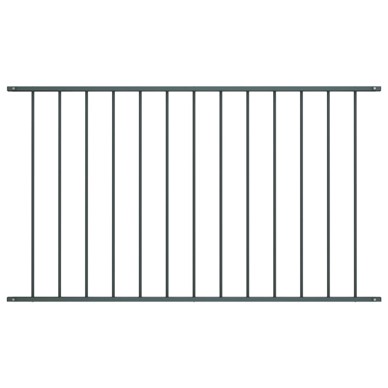 Plotový Dílec Ocel S Práškovým Lakem 1,7 X 1 M Antracitový - Bílá / 1.7 x 1 m