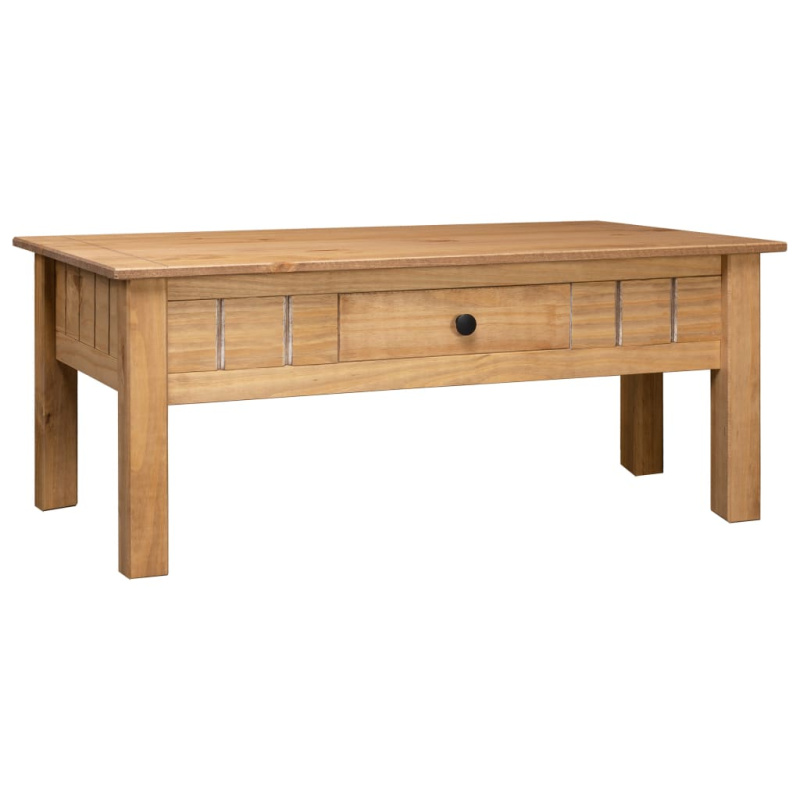 Konferenční Stolek 100X60X45 Cm Masivní Borovice Řada Panama - Bílá