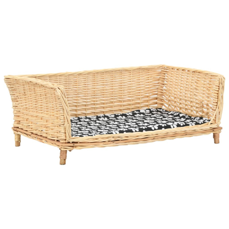 Pelíšek Pro Psy S Poduškou Vrba - Šedá / 50 x 33 x 30 cm