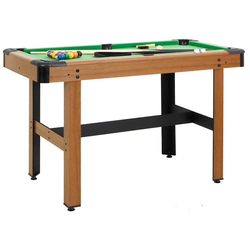 Kulečníkový Stůl 122 X 61 X 76 Cm Hnědý