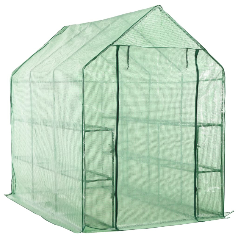 Skleník S 12 Policemi Ocel 143 X 214 X 196 Cm