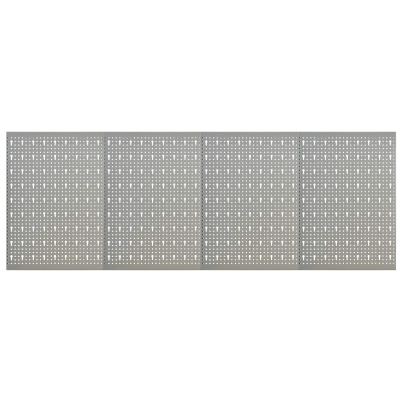Nástěnné Děrované Panely 4 Ks 40 X 58 Cm Ocel - 3