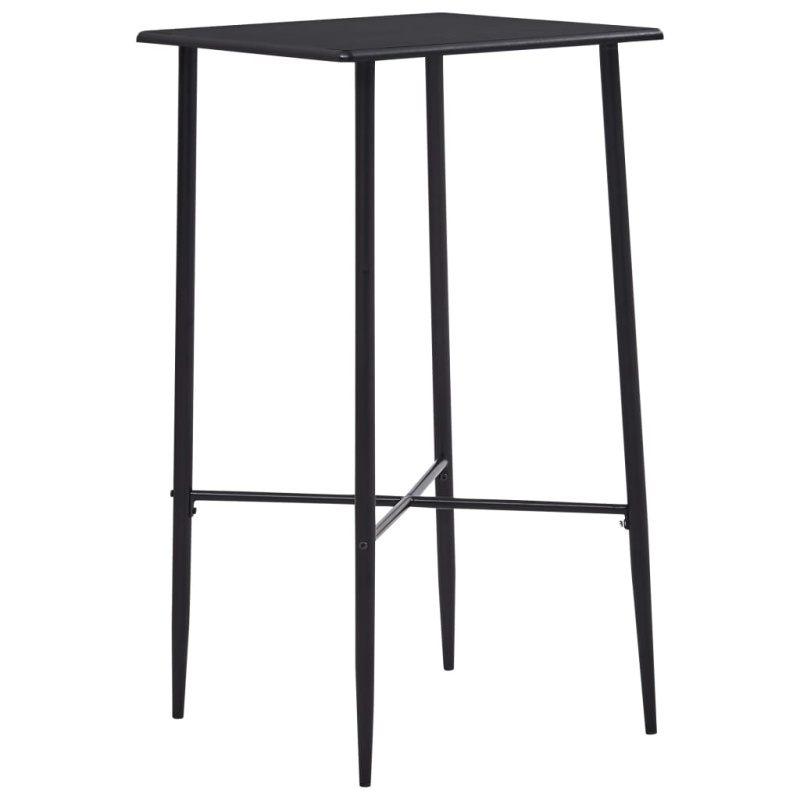 Barový Stůl Černý 60 X 60 X 111 Cm Mdf - Bílá