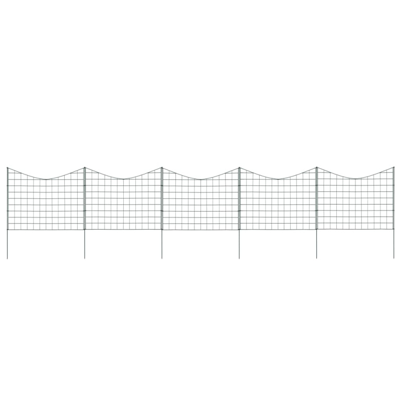 Zahradní Plot S Obloukem Dolů 77,5 X 64 Cm Zelený - 115 x 79 cm