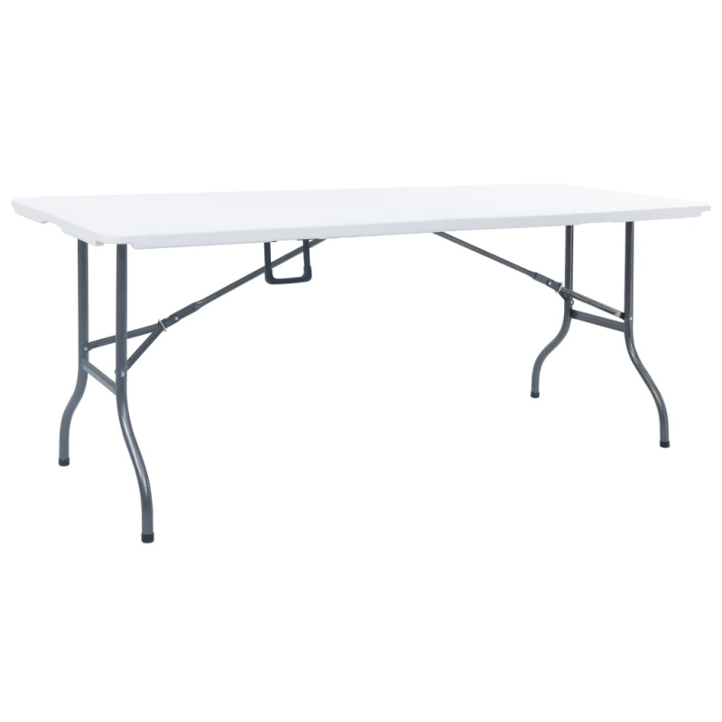 Skládací Zahradní Stůl Bílý 180 X 72 X 72 Cm Hdpe