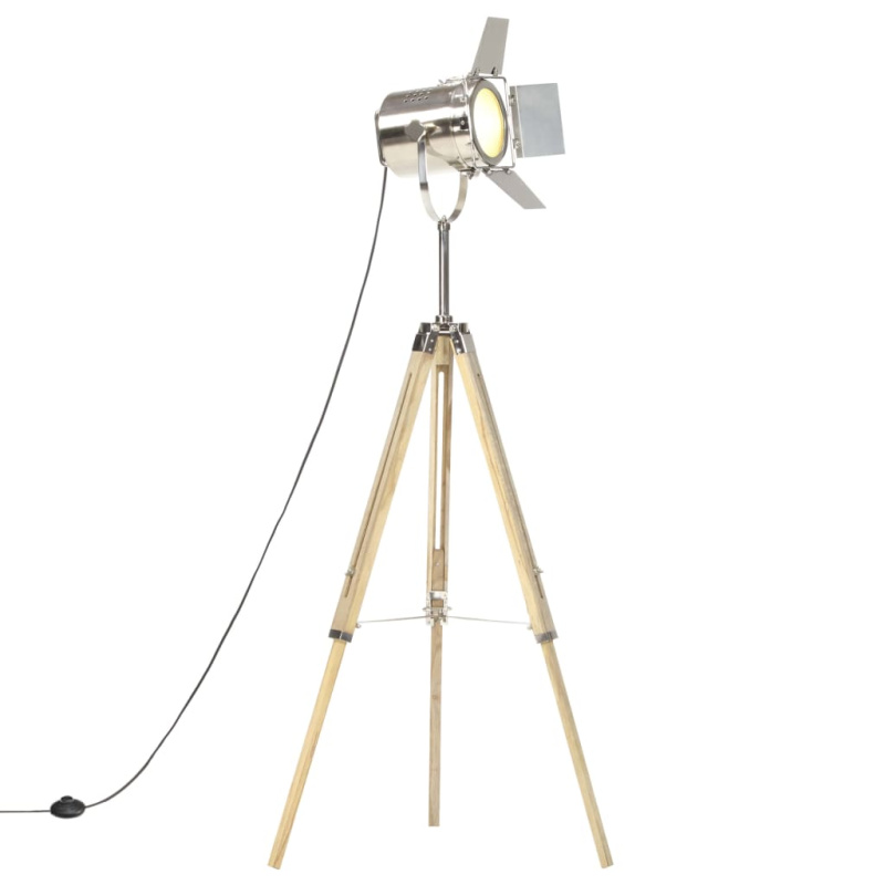 Stojací Lampa Na Stativu Masivní Mangovníkové Dřevo 140 Cm