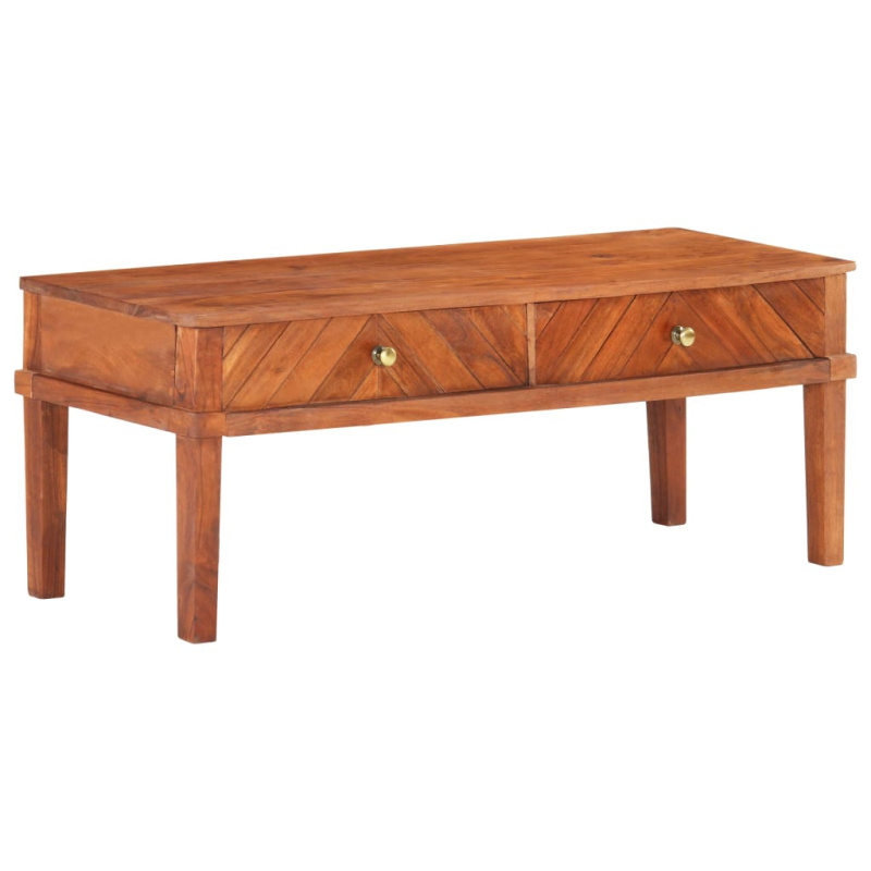 Tv Stolek 110 X 40 X 41 Cm Masivní Akáciové Dřevo