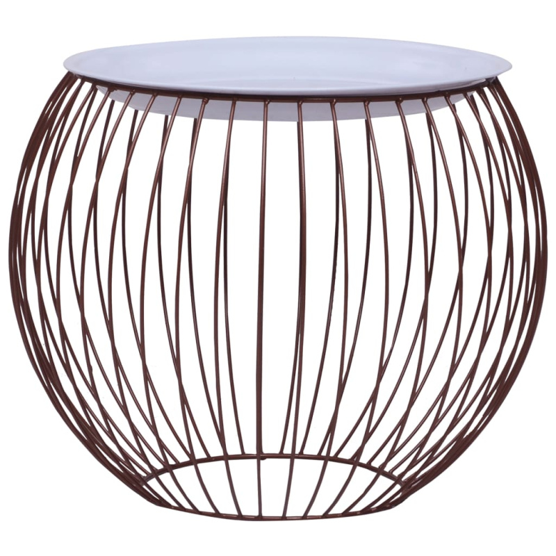 Konferenční Stolek Zlatý Ø 51 Cm - 51 x 41 cm