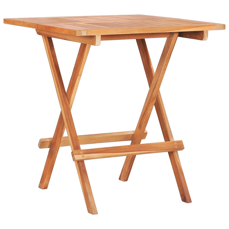 Skládací Bistro Stolek 60 X 60 X 65 Cm Masivní Teakové Dřevo