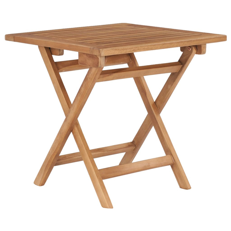 Skládací Zahradní Stůl 45 X 45 X 45 Cm Masivní Teakové Dřevo - Čtvercový